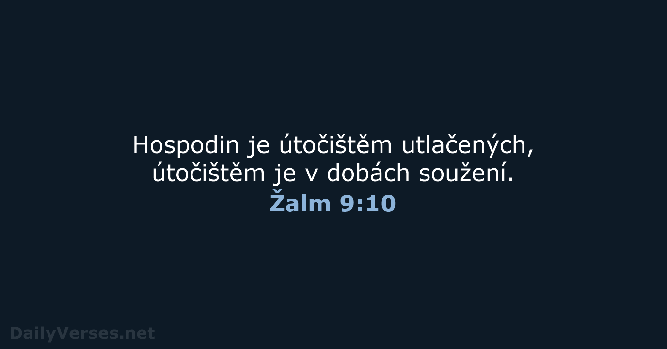 Žalm 9:10 - B21