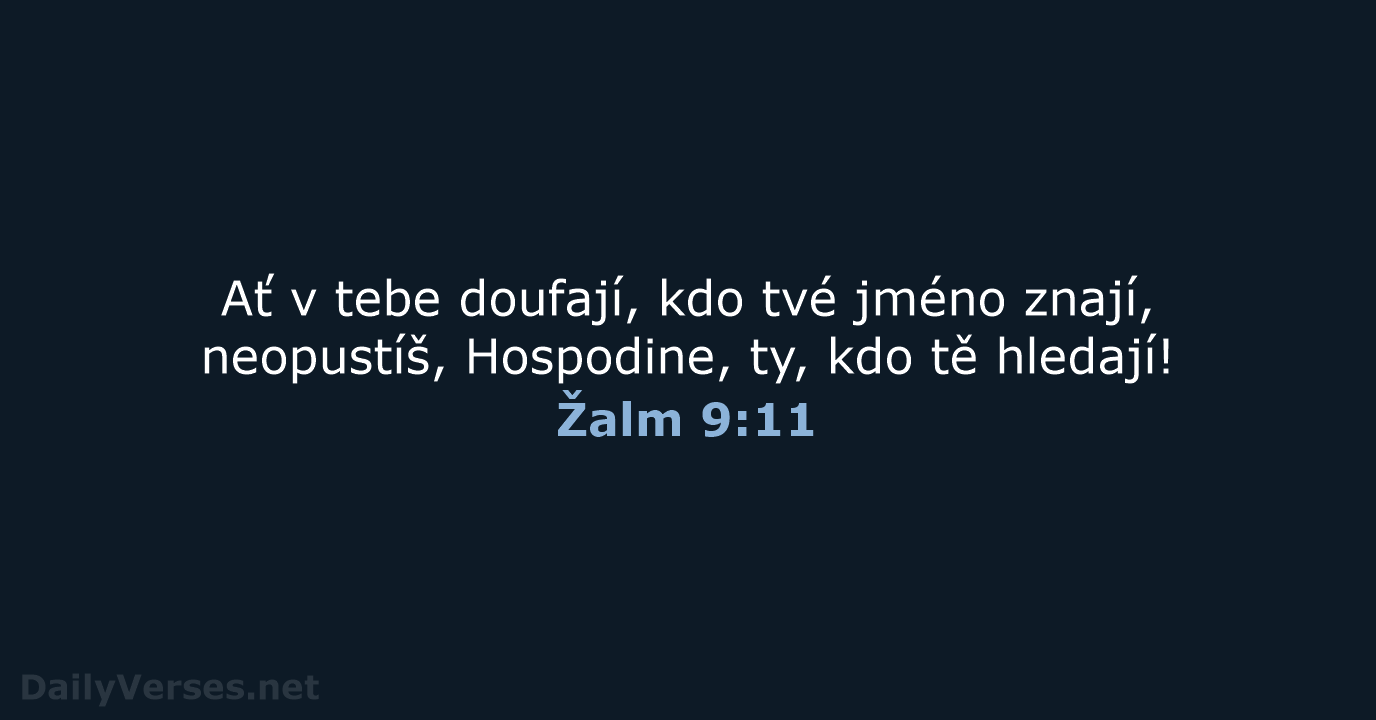 Žalm 9:11 - B21
