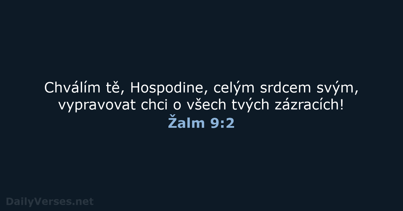 Žalm 9:2 - B21