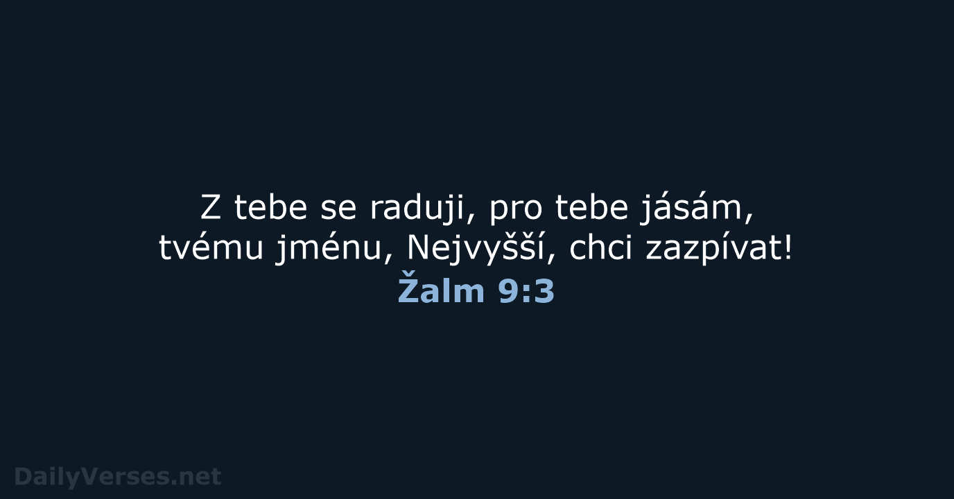 Žalm 9:3 - B21
