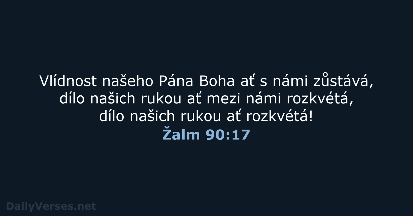 Žalm 90:17 - B21