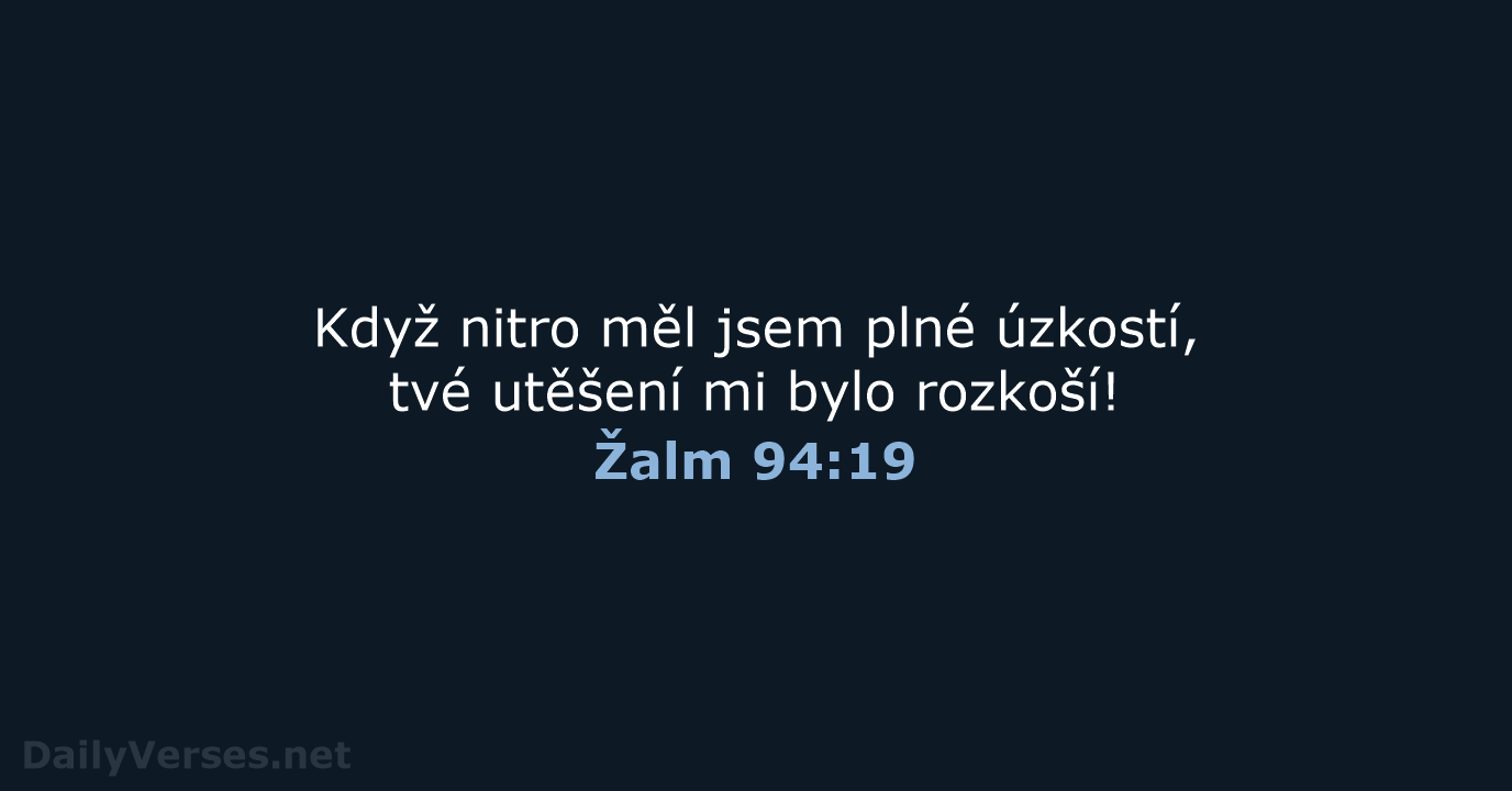 Žalm 94:19 - B21