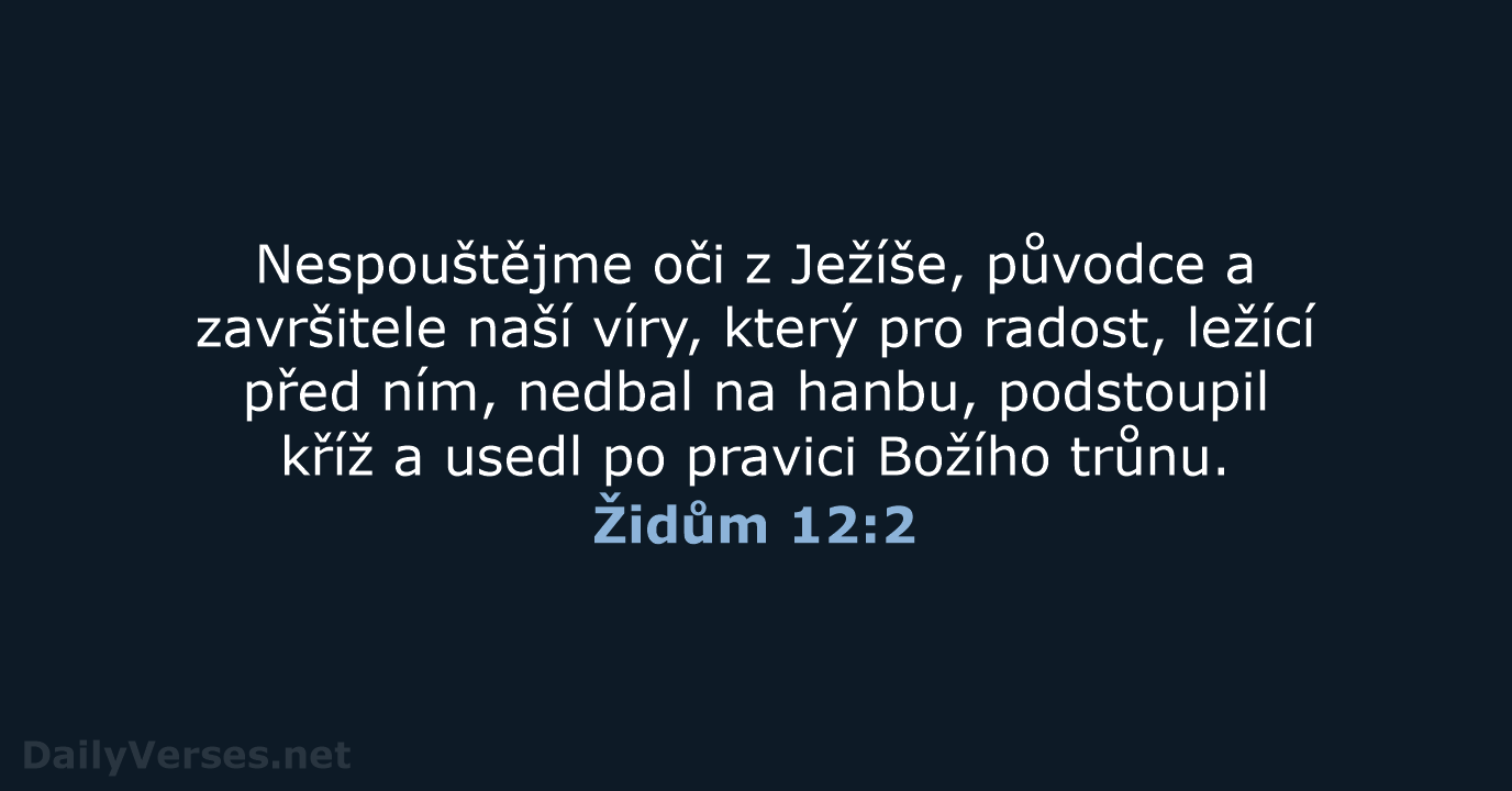 Židům 12:2 - B21