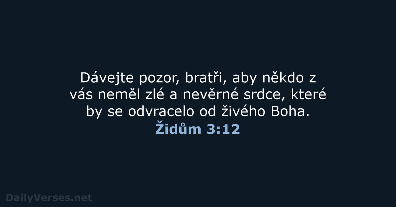 Židům 3:12 - B21