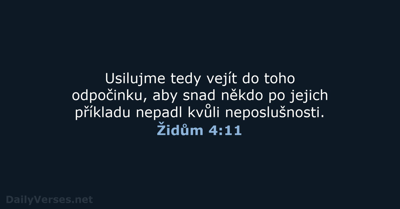 Židům 4:11 - B21