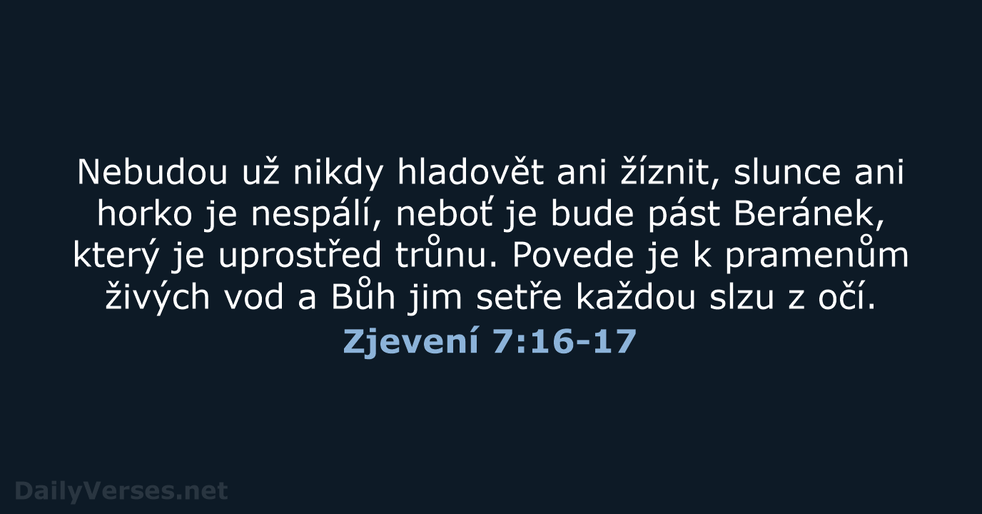 Zjevení 7:16-17 - B21