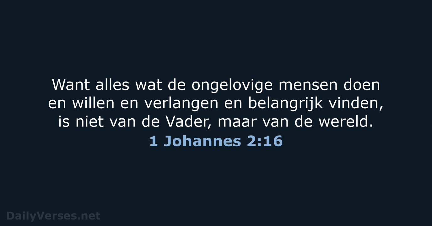 1 Johannes 2:16 - BB