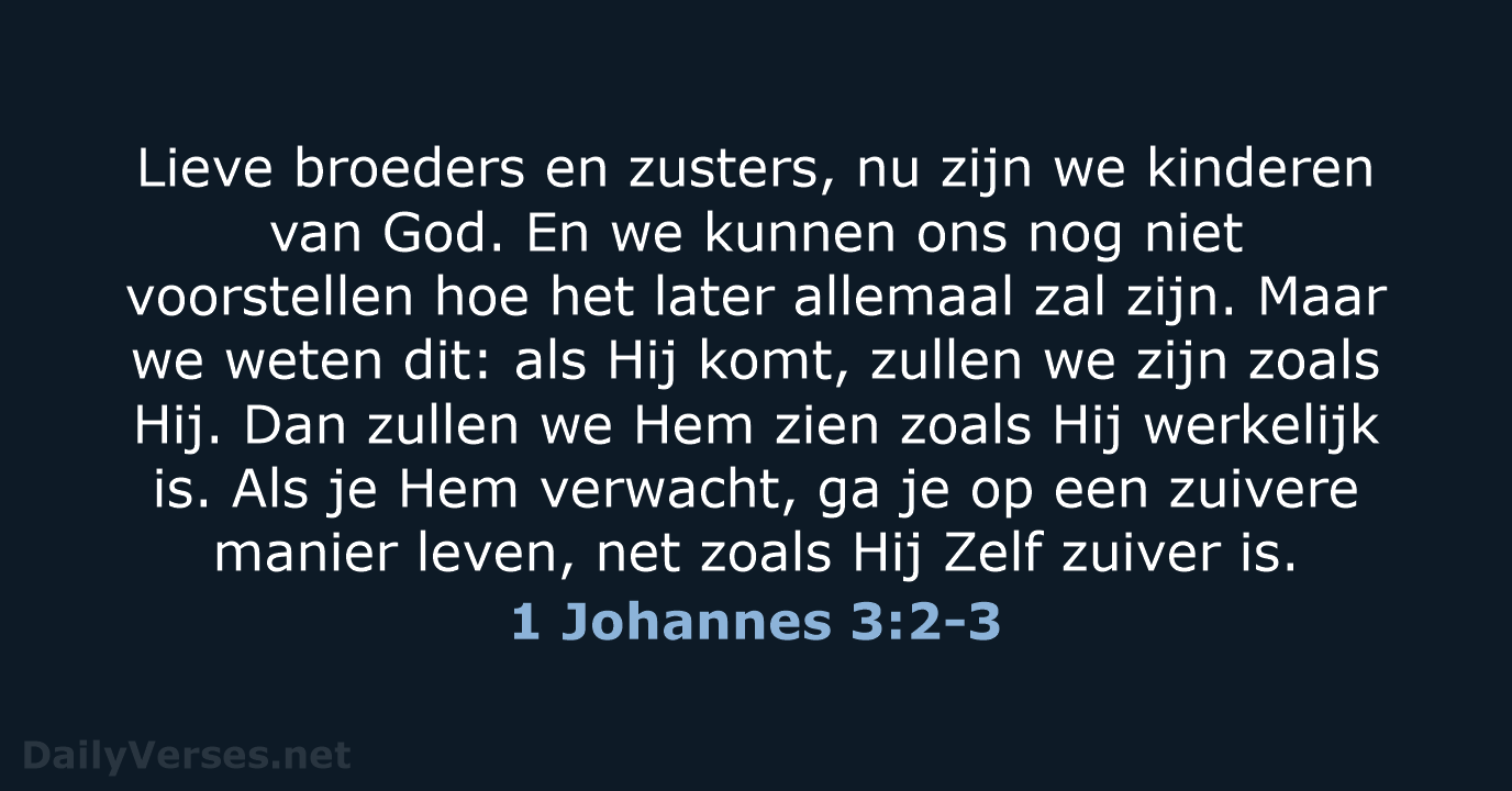 1 Johannes 3:2-3 - BB
