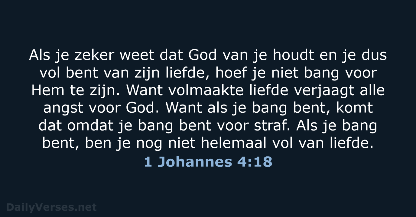 1 Johannes 4:18 - BB