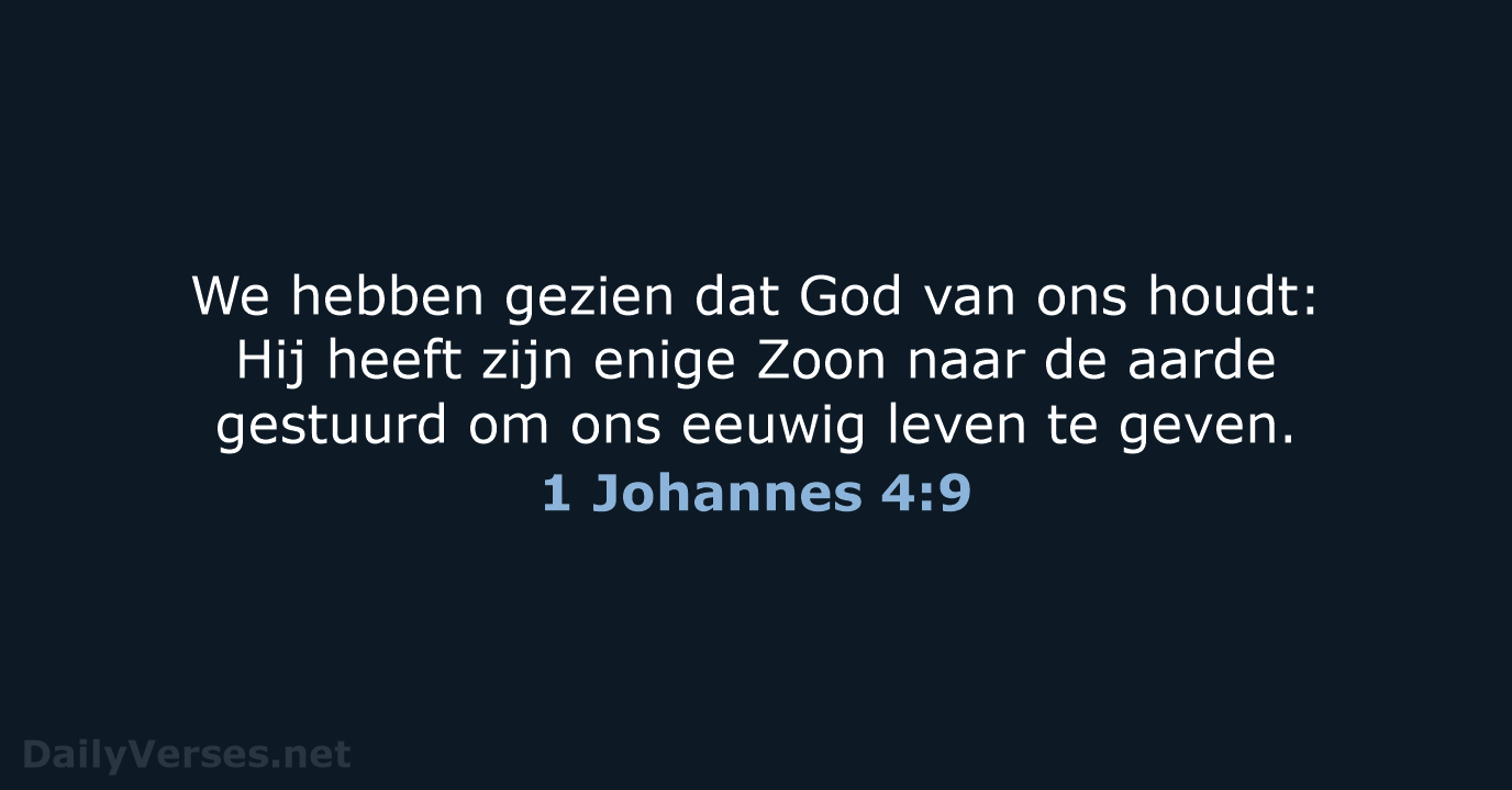 1 Johannes 4:9 - BB