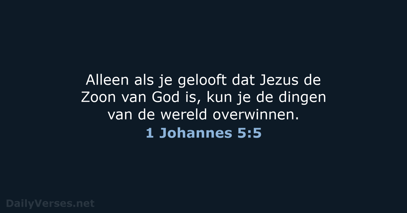 1 Johannes 5:5 - BB