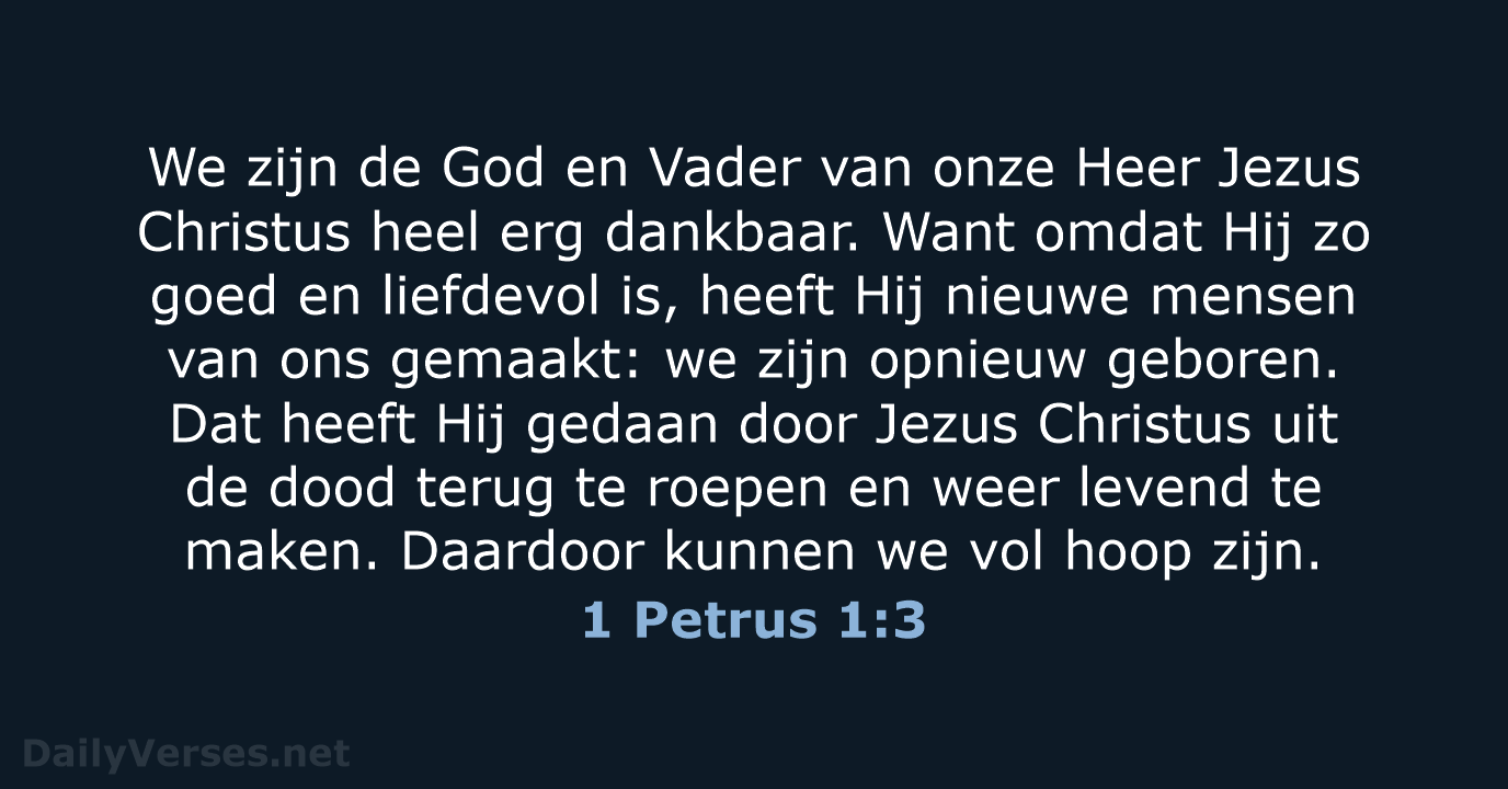 1 Petrus 1:3 - BB