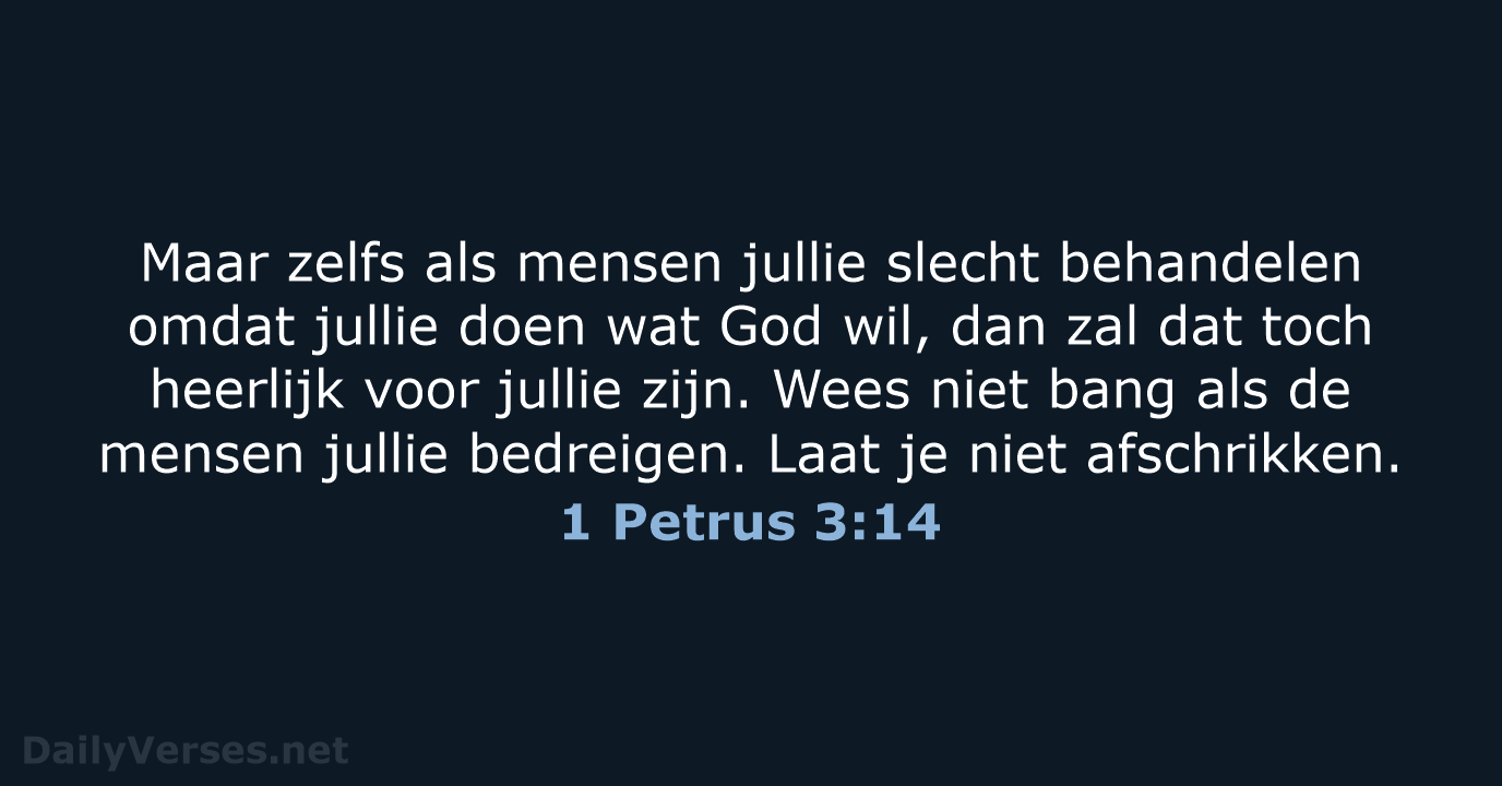 1 Petrus 3:14 - BB