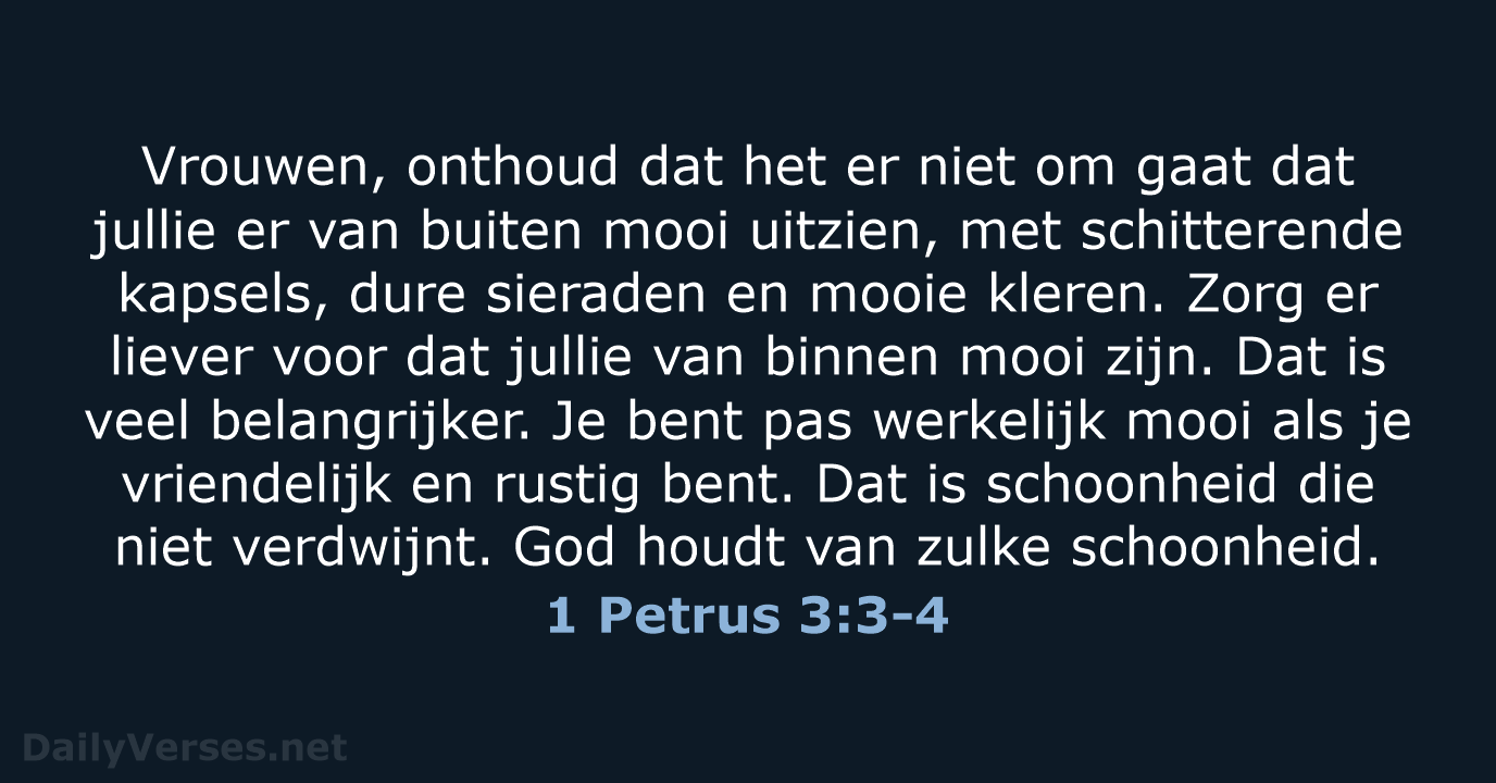 1 Petrus 3:3-4 - BB