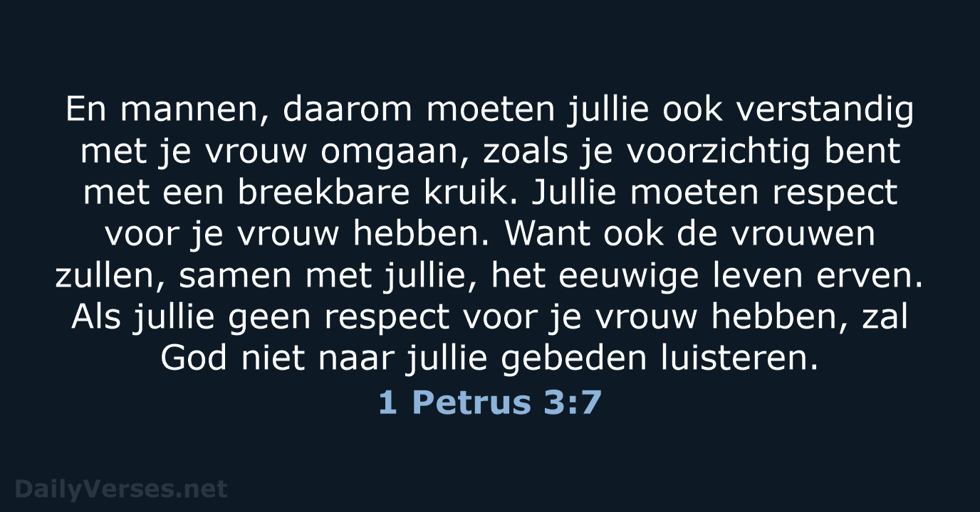 1 Petrus 3:7 - BB