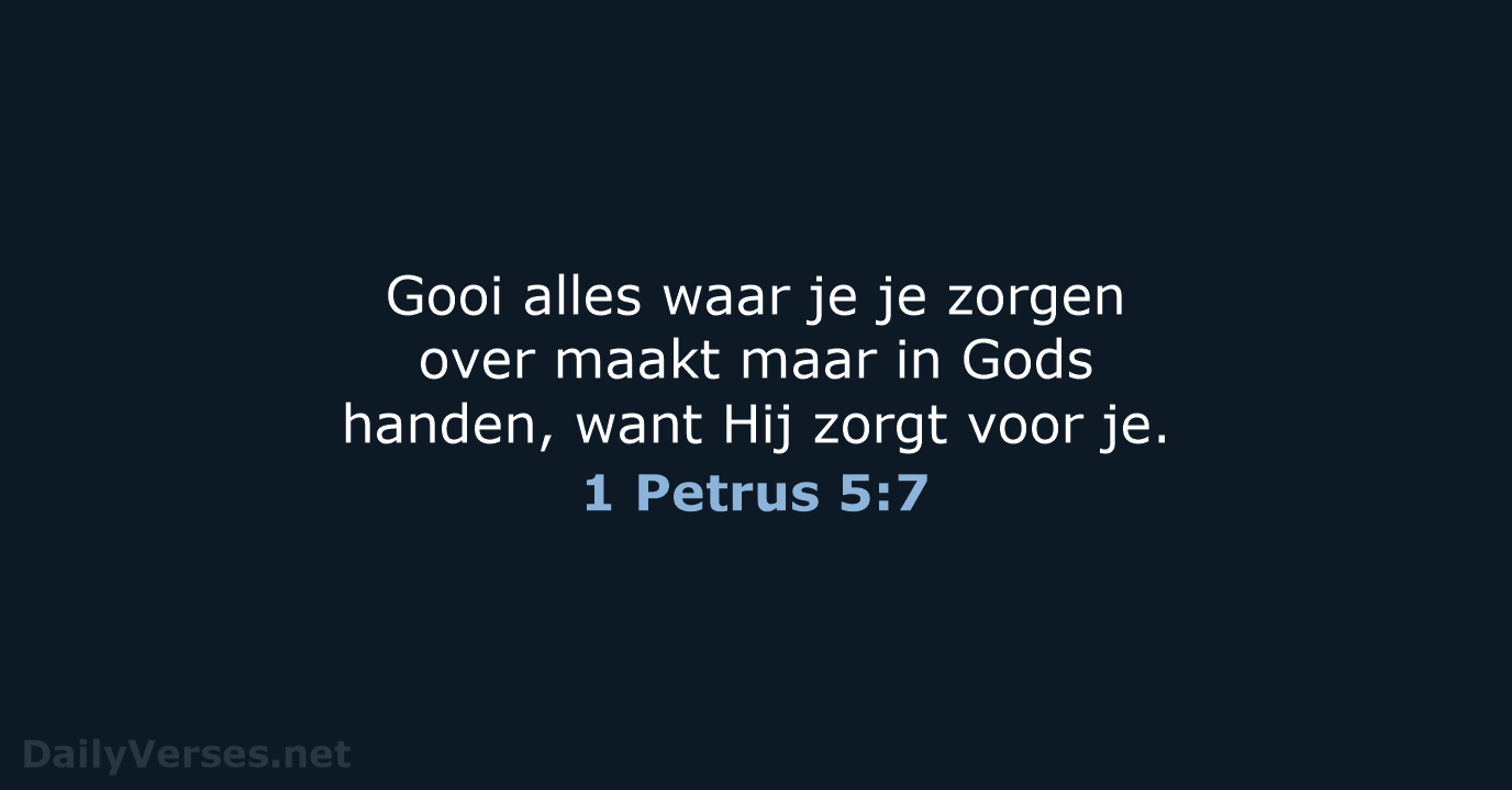 1 Petrus 5:7 - BB