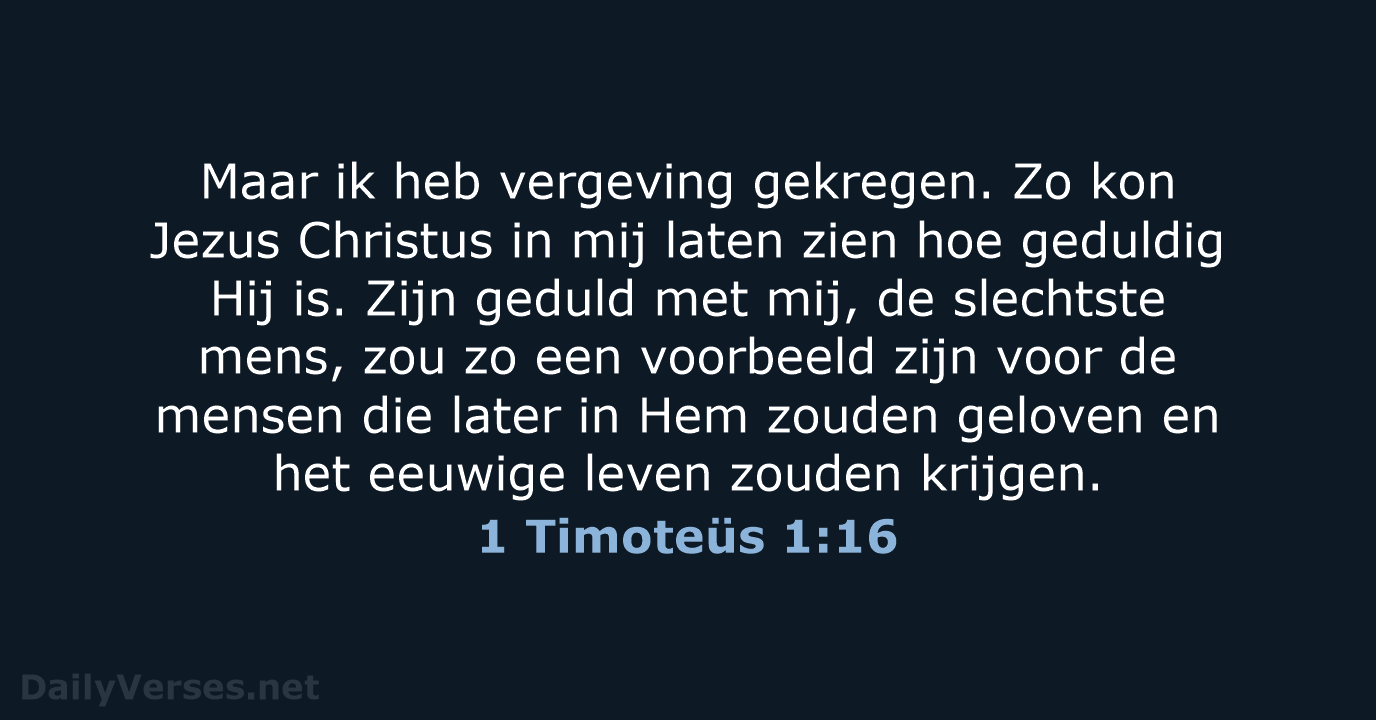 1 Timoteüs 1:16 - BB