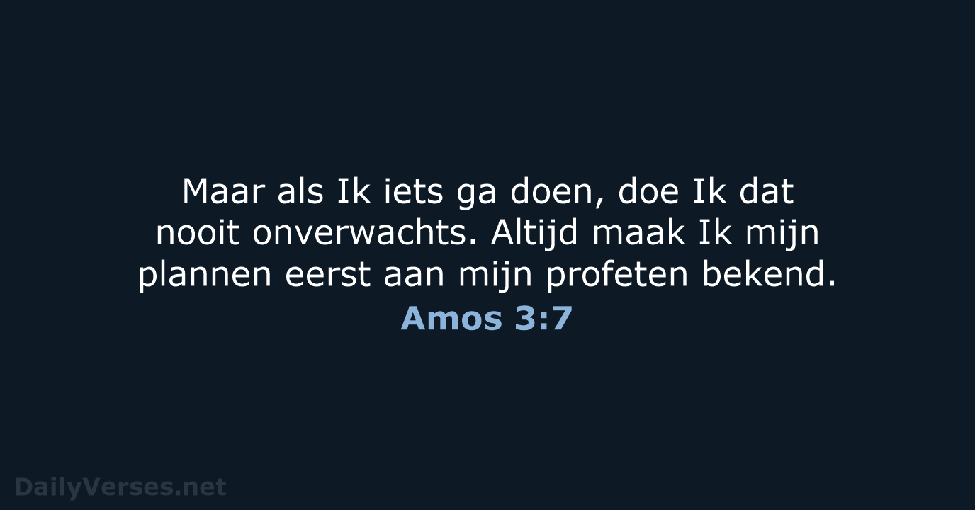 Amos 3:7 - BB