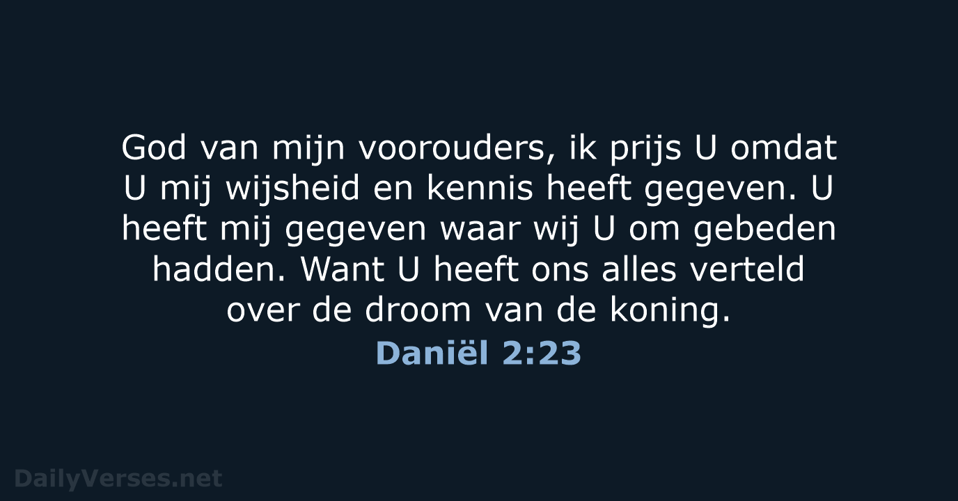 Daniël 2:23 - BB