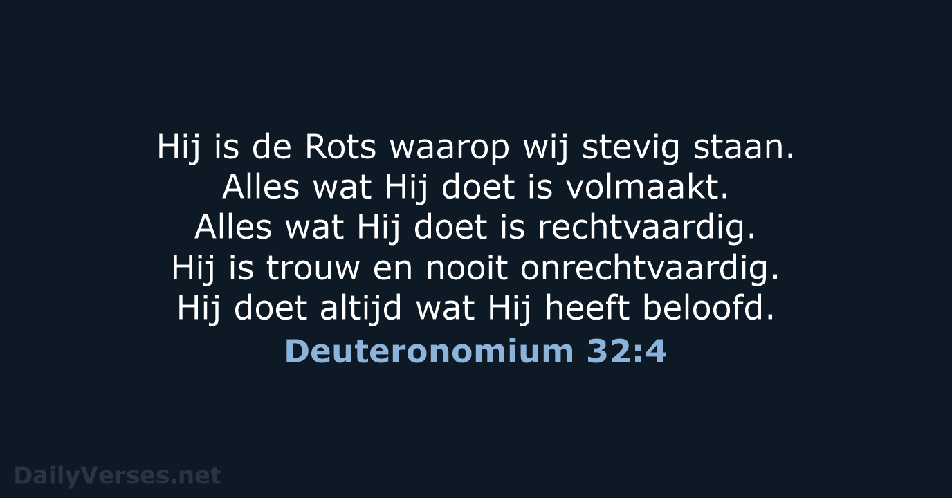 Deuteronomium 32:4 - BB