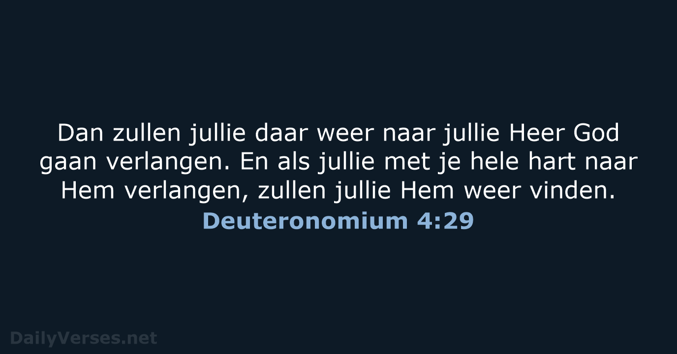 Deuteronomium 4:29 - BB
