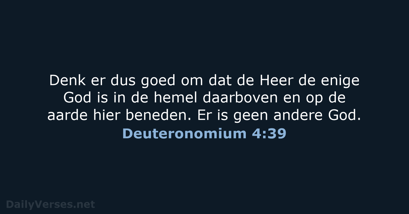Deuteronomium 4:39 - BB