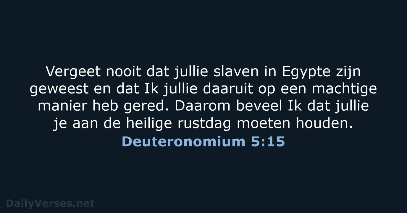 Deuteronomium 5:15 - BB