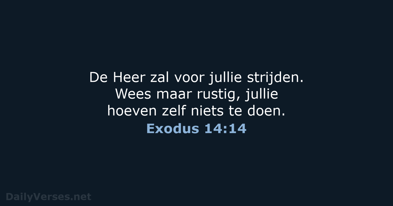 Exodus 14:14 - BB