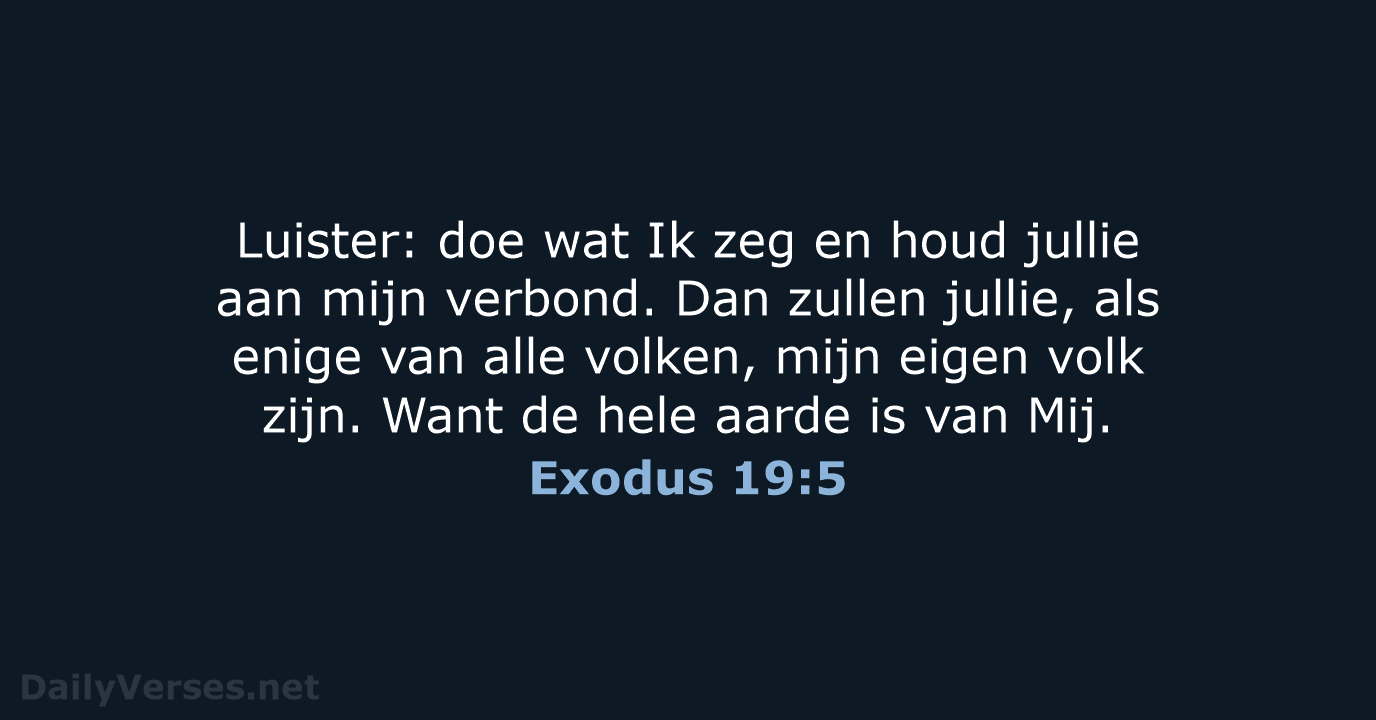 Exodus 19:5 - BB