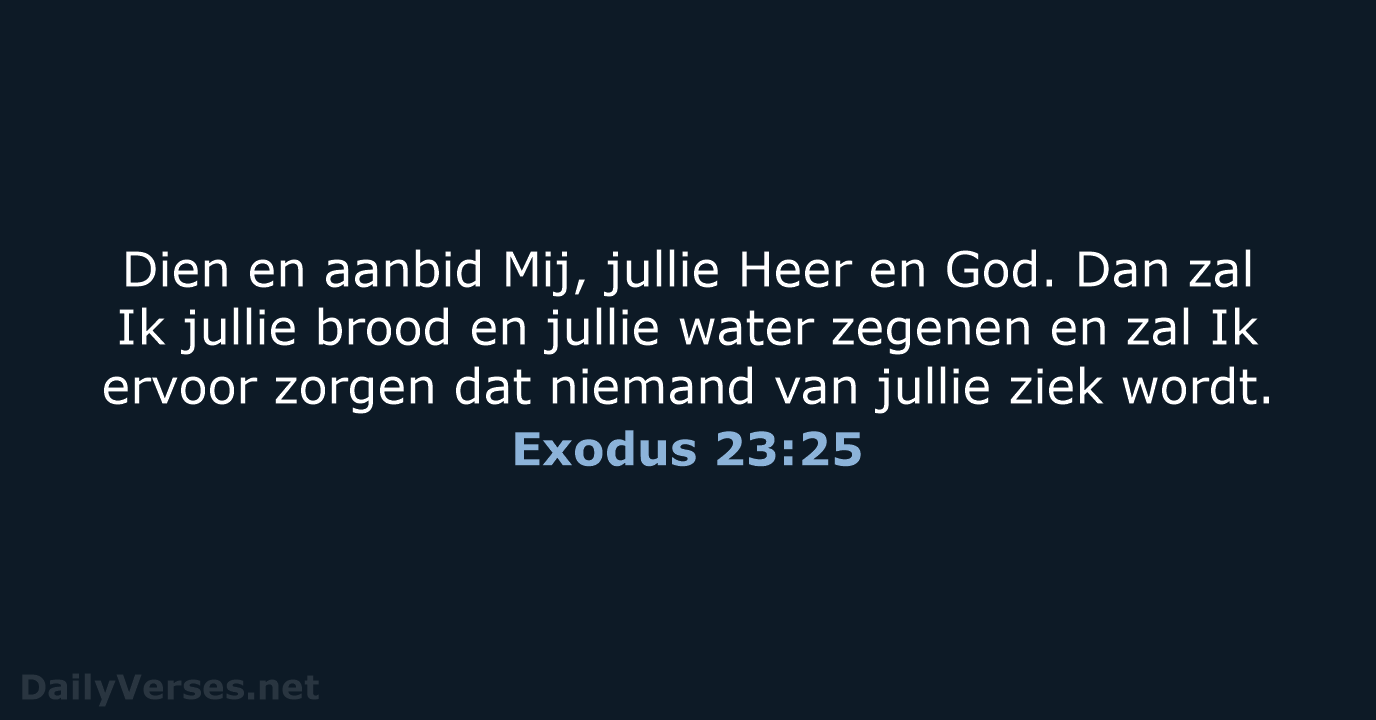 Exodus 23:25 - BB