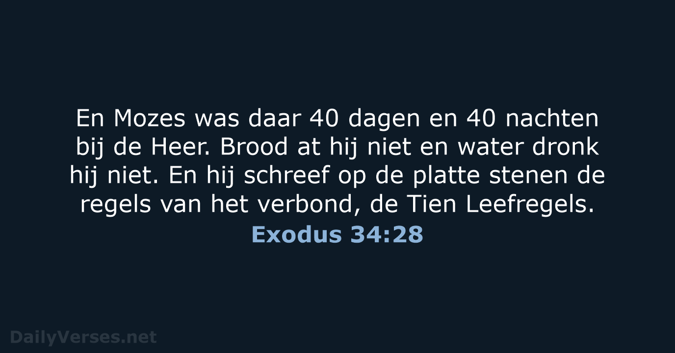 Exodus 34:28 - BB