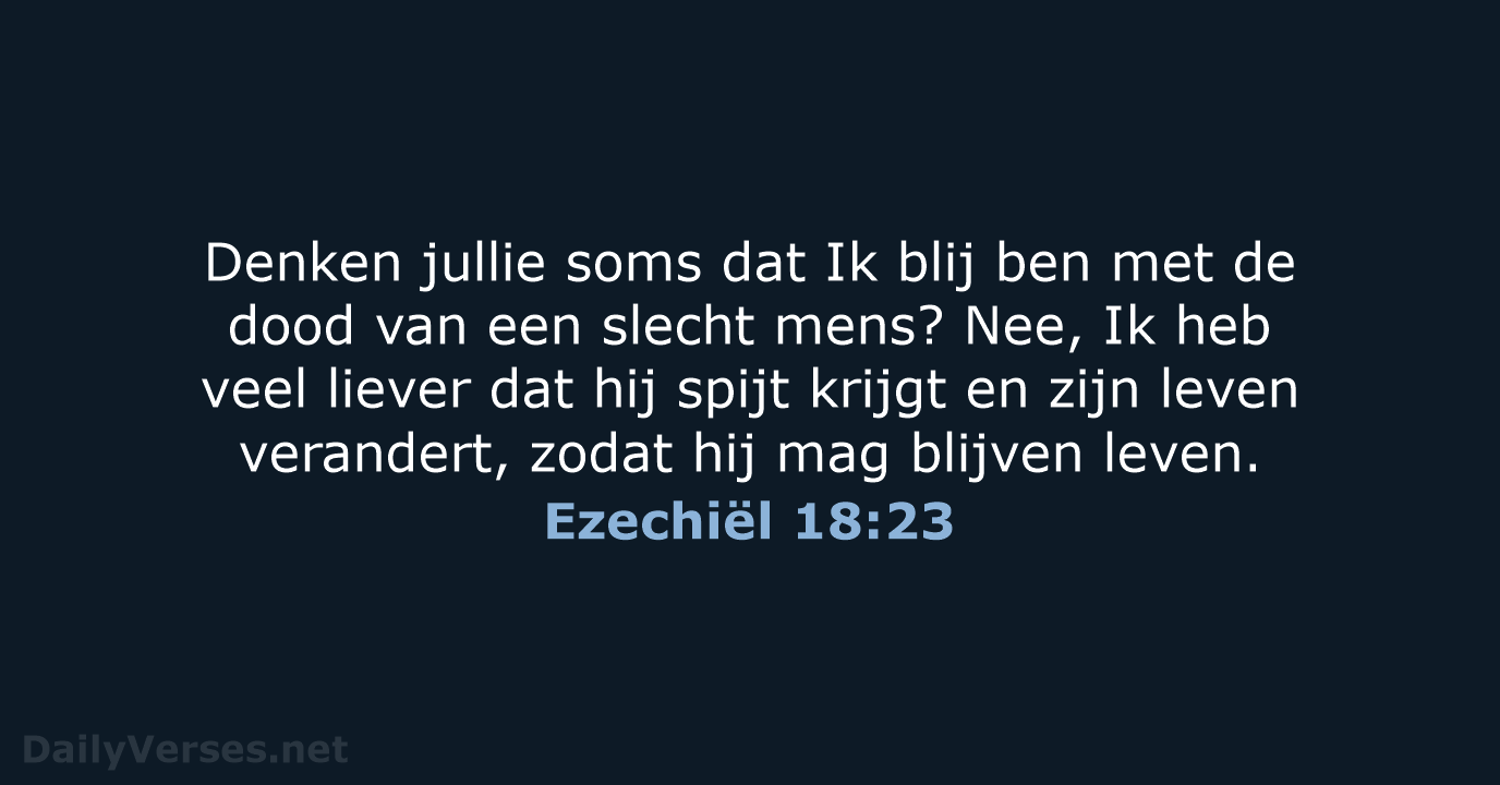 Ezechiël 18:23 - BB