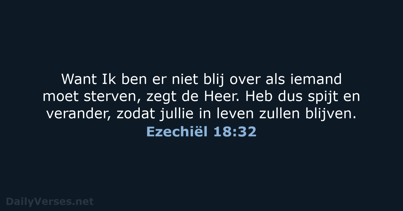 Ezechiël 18:32 - BB