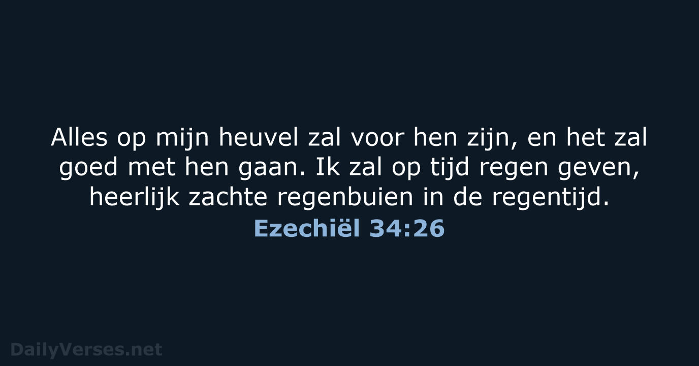 Ezechiël 34:26 - BB