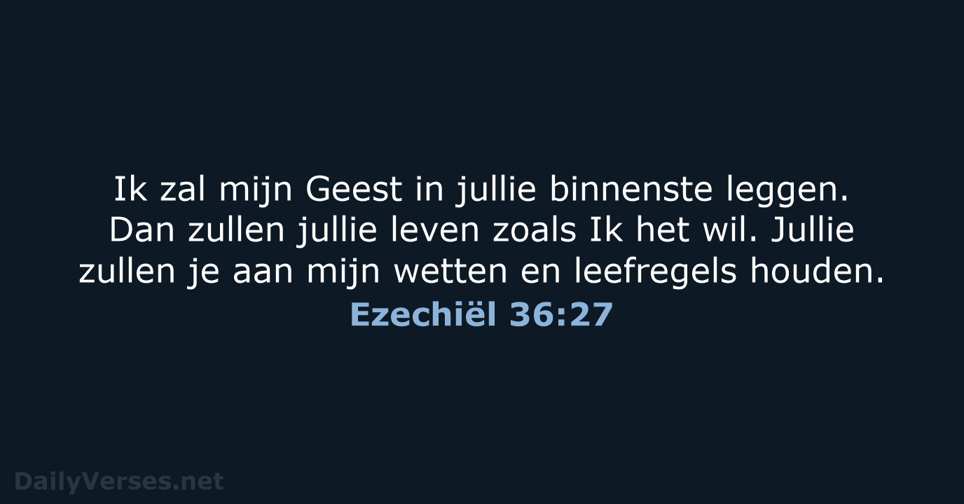 Ezechiël 36:27 - BB