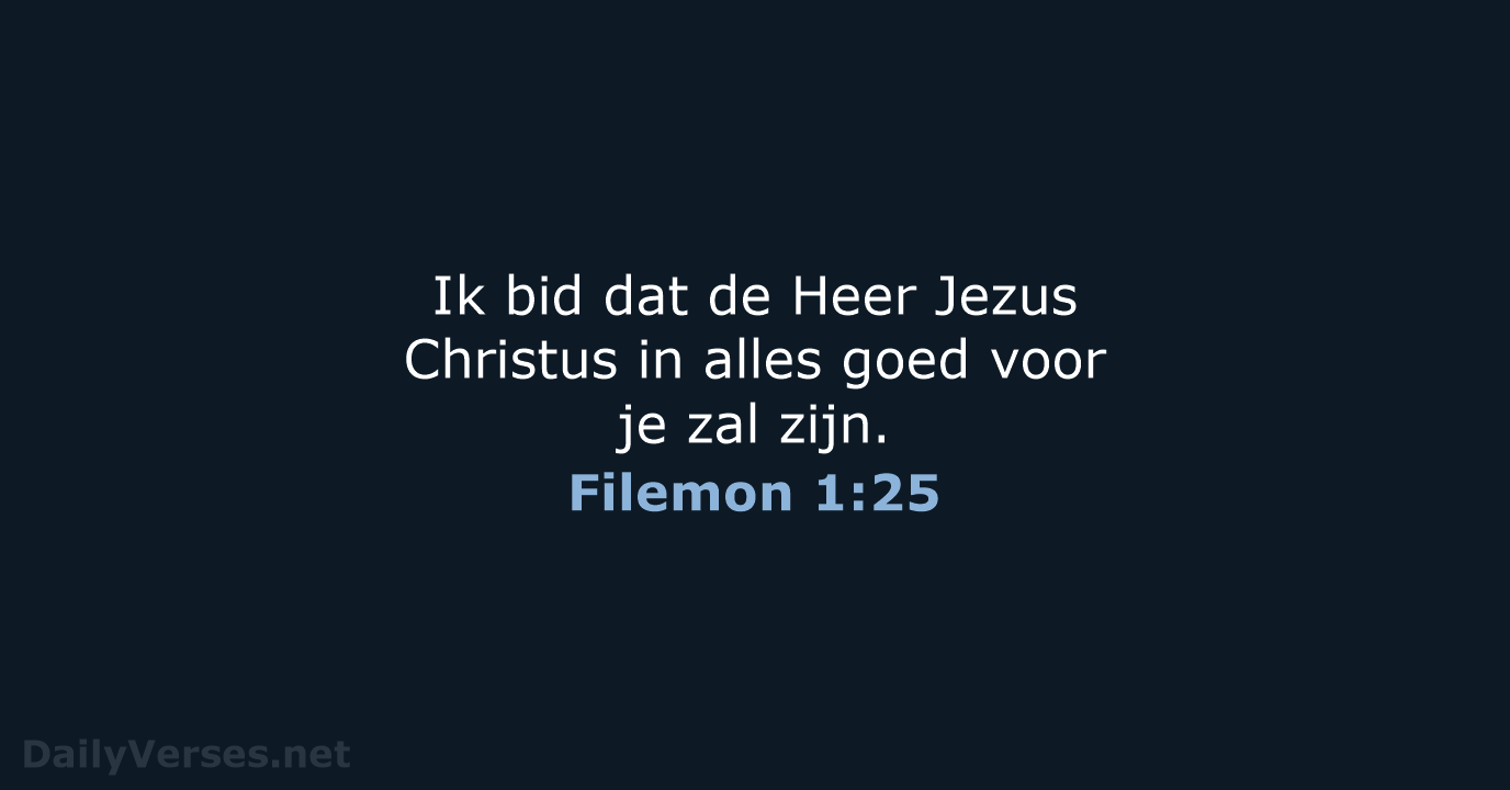 Filemon 1:25 - BB