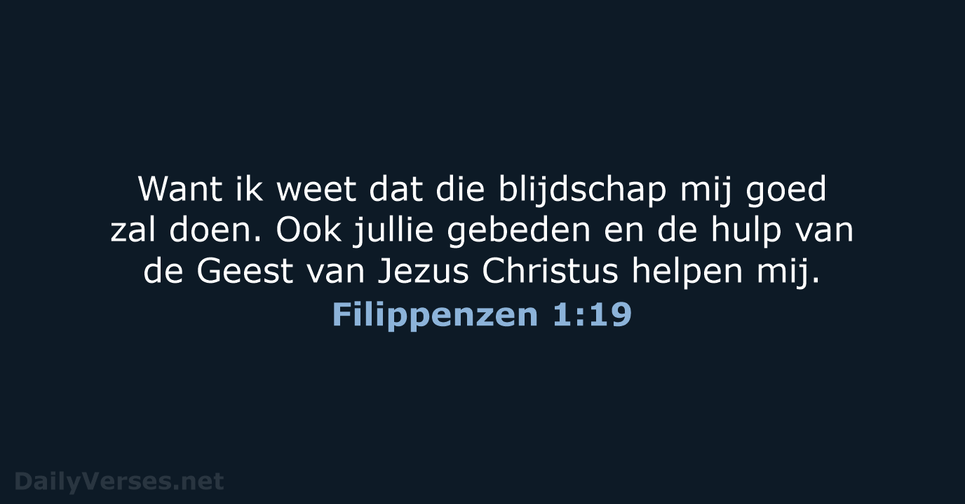 Filippenzen 1:19 - BB