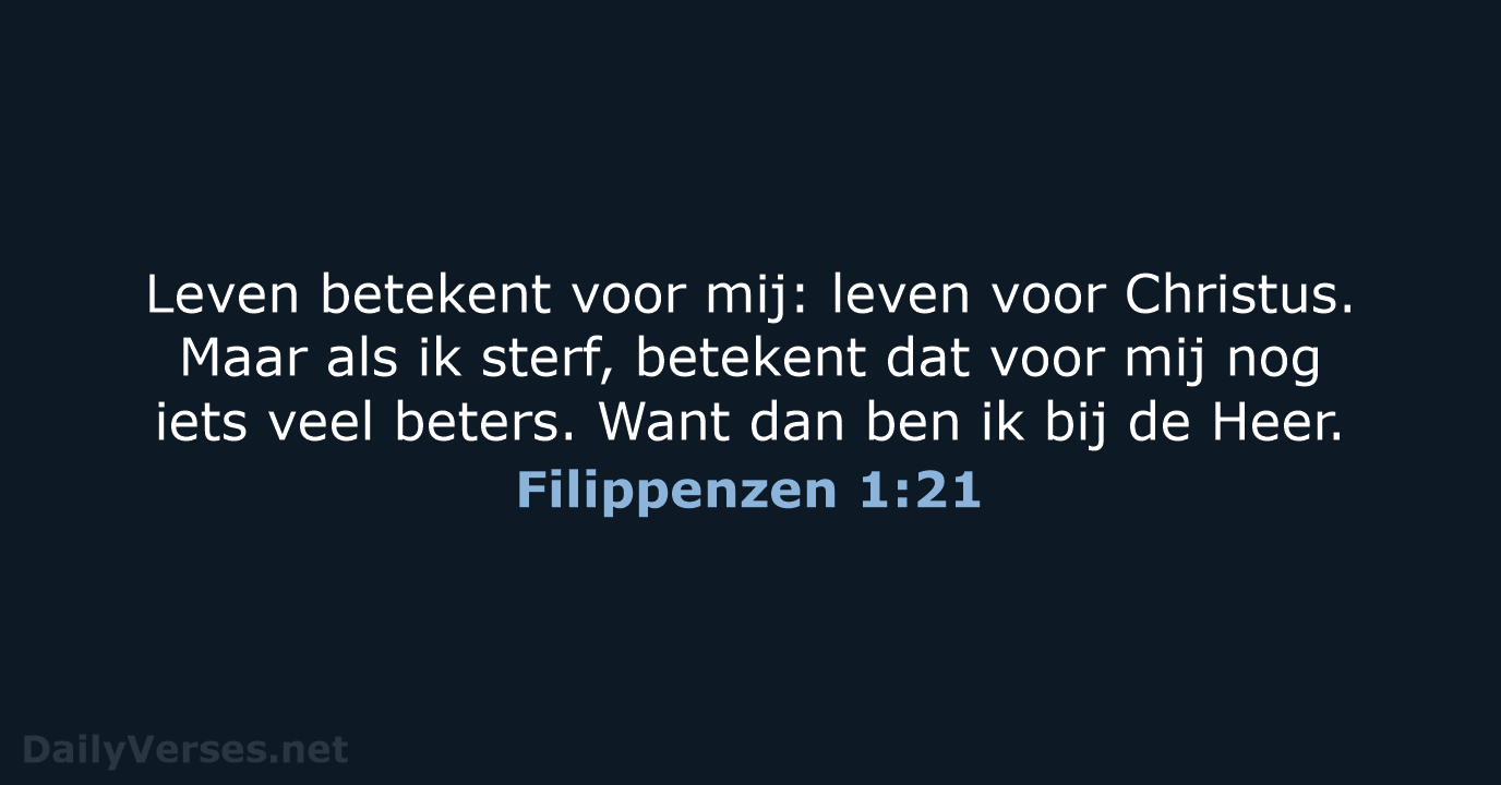 Filippenzen 1:21 - BB