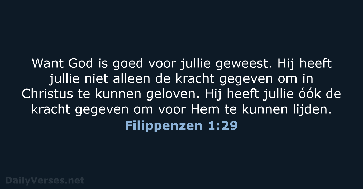 Filippenzen 1:29 - BB