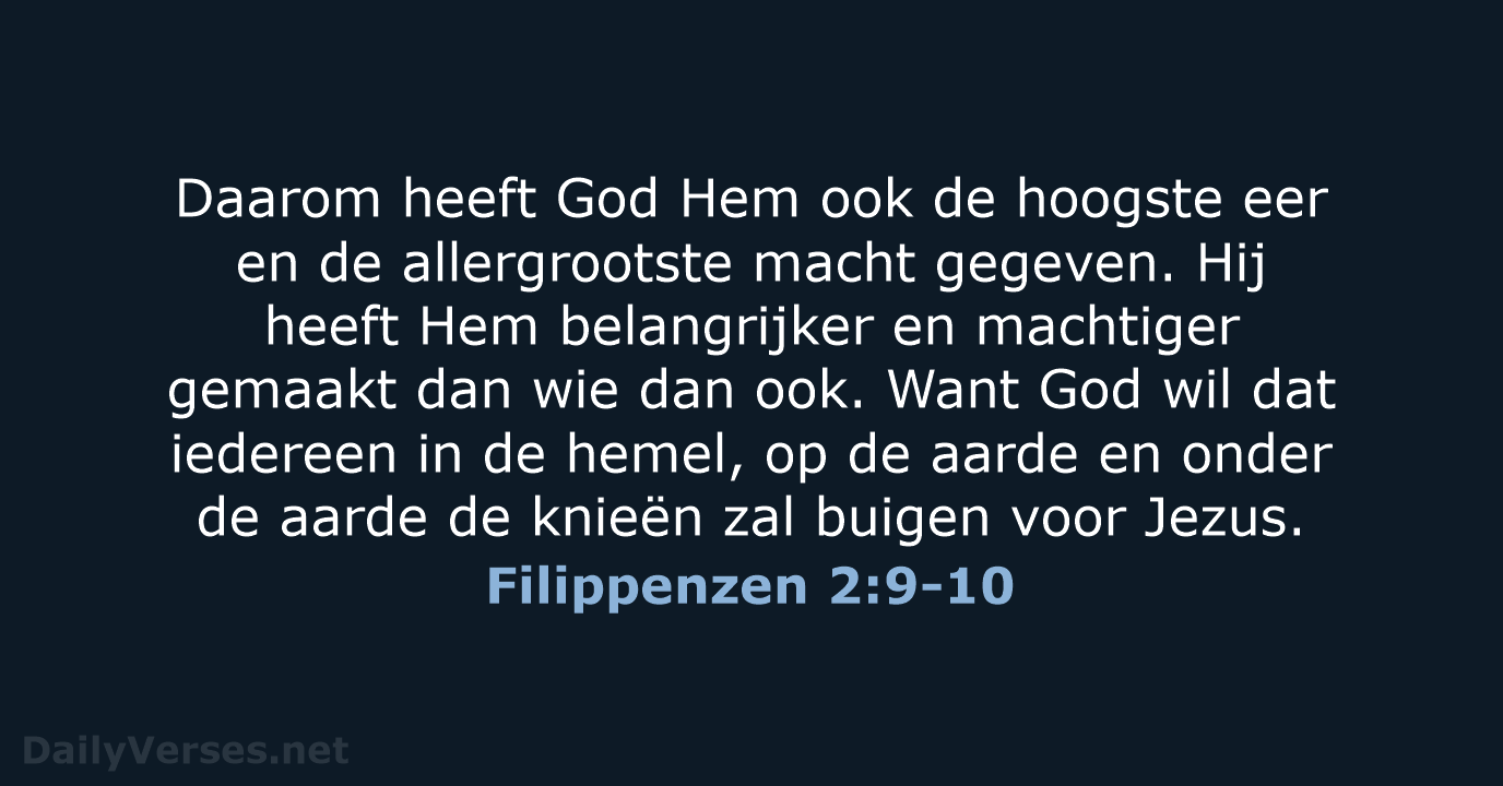 Filippenzen 2:9-10 - BB