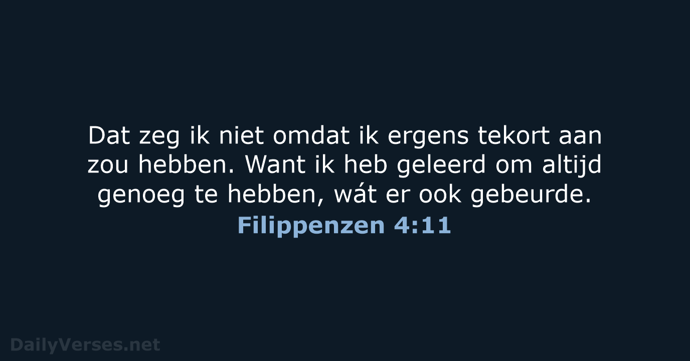 Filippenzen 4:11 - BB