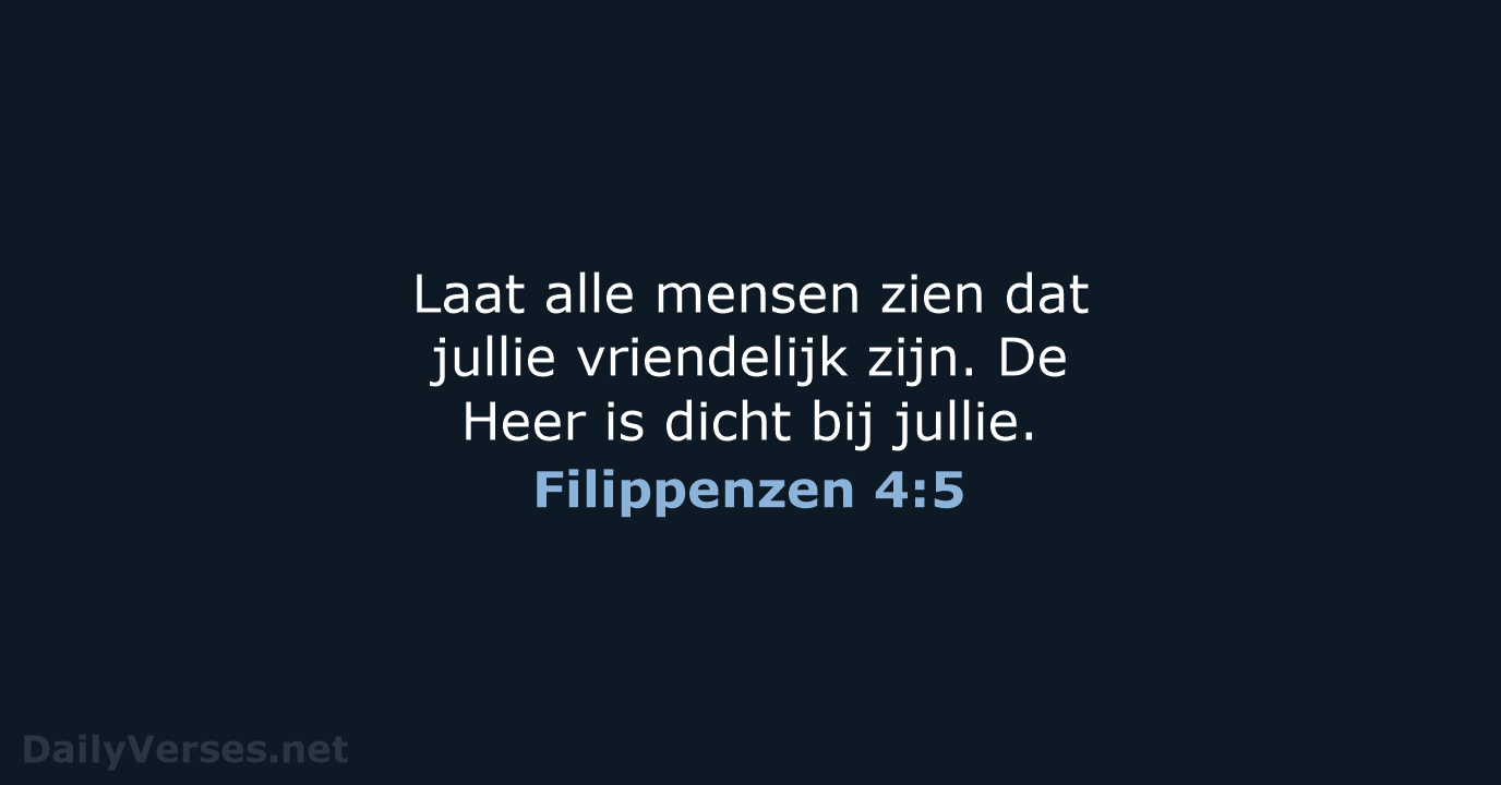 Filippenzen 4:5 - BB