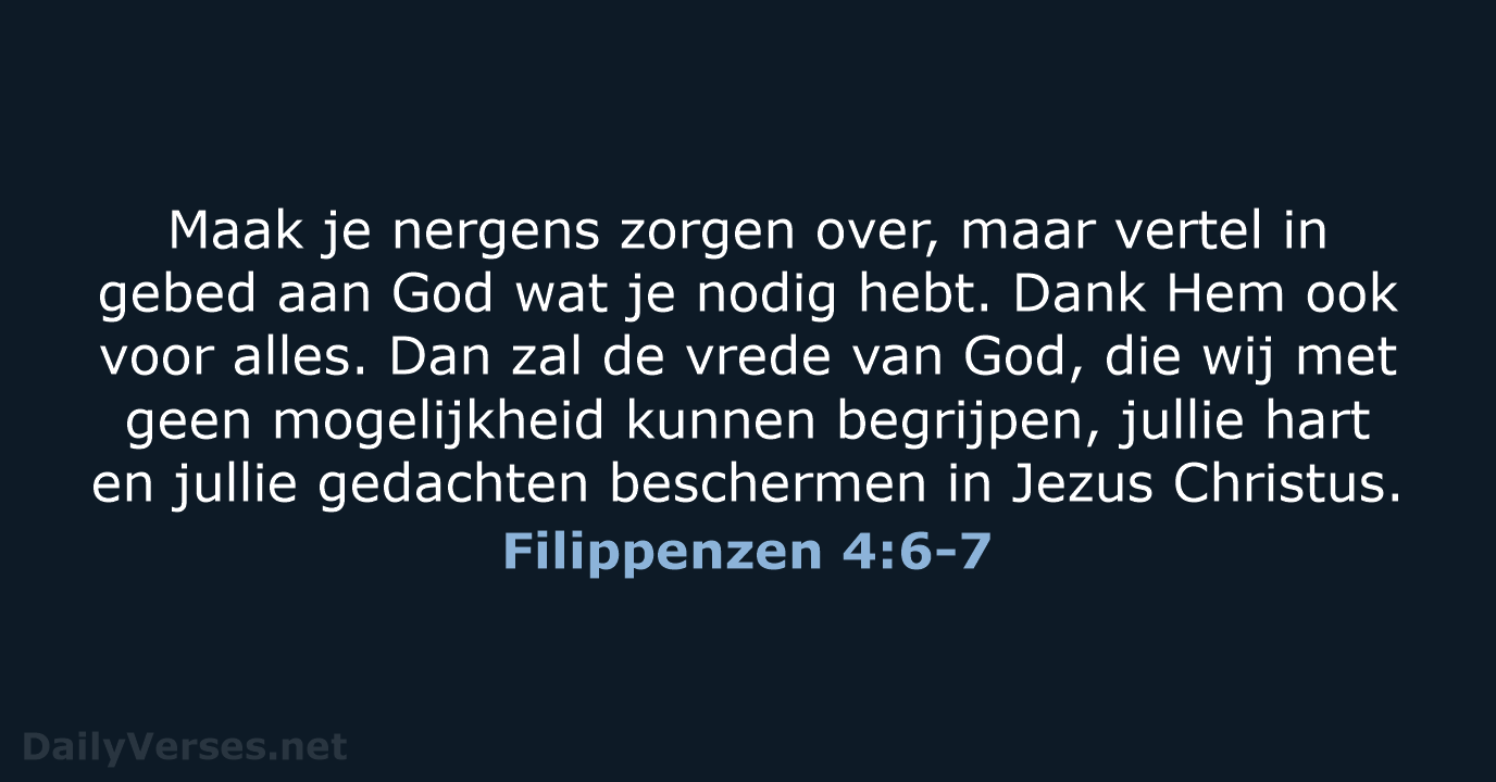 Filippenzen 4:6-7 - BB