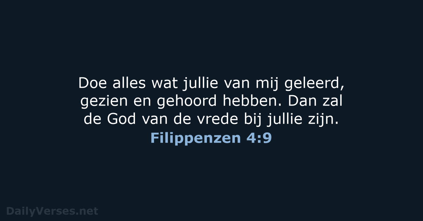 Filippenzen 4:9 - BB