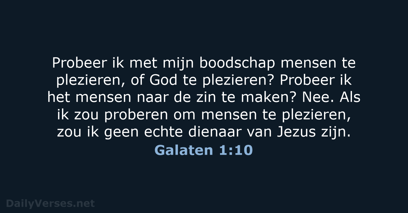 Galaten 1:10 - BB