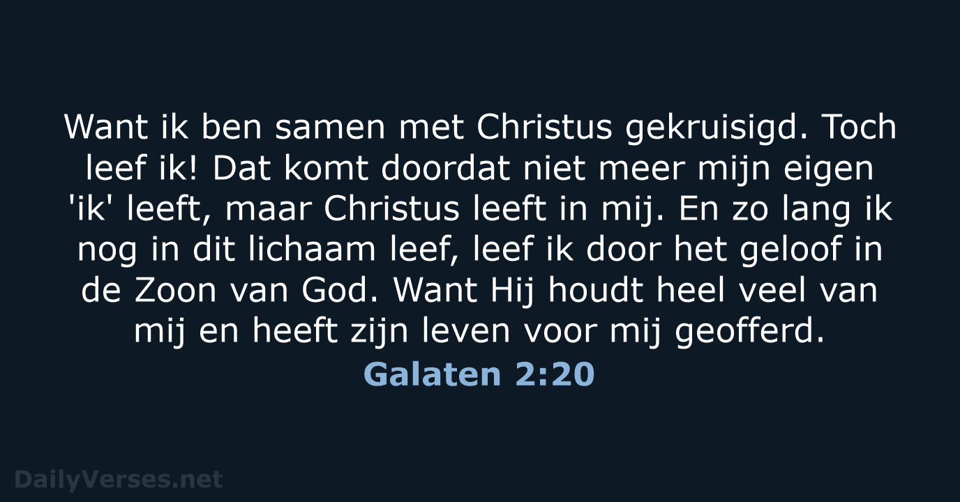 Galaten 2:20 - BB