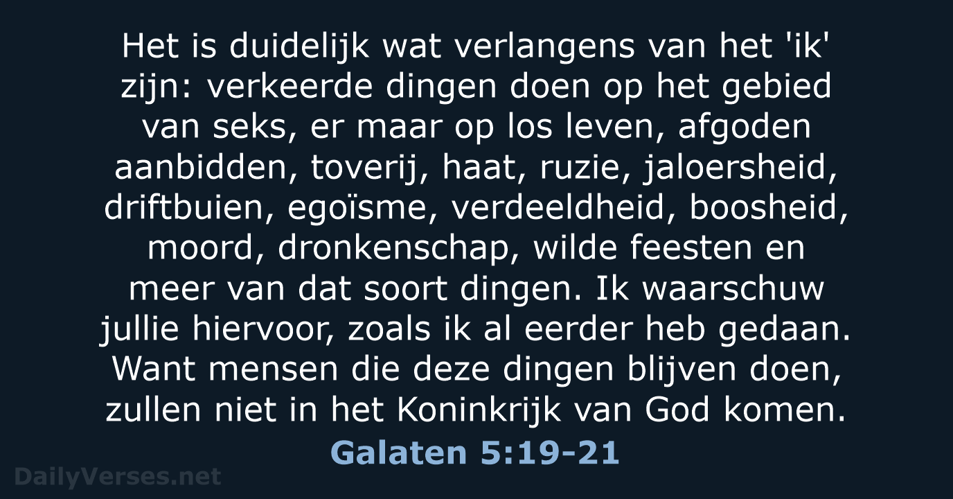 Galaten 5:19-21 - BB