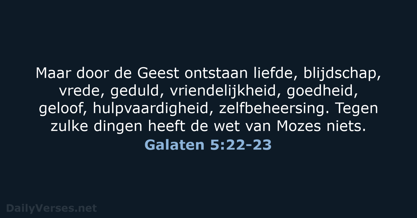 Galaten 5:22-23 - BB