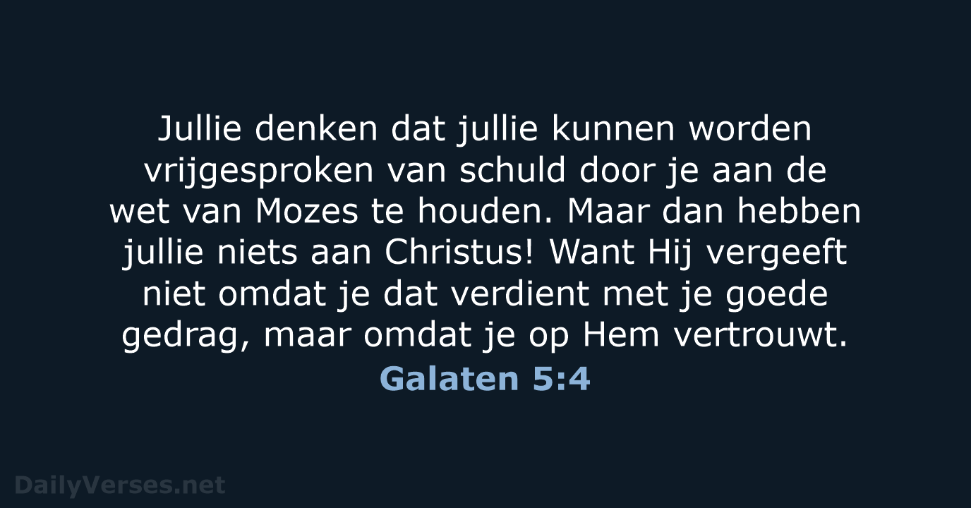Galaten 5:4 - BB