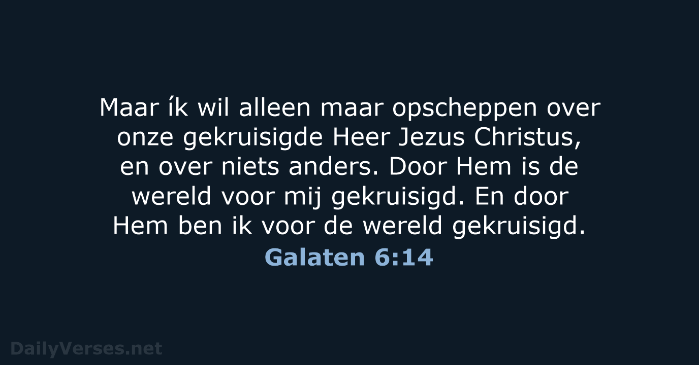 Galaten 6:14 - BB